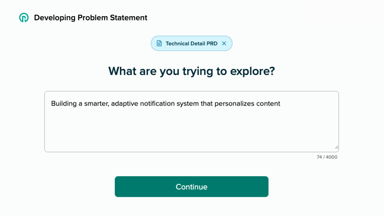 Explore the problem space